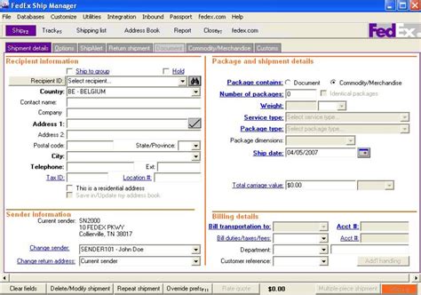 Fedex ship manager download - Order shipments and packages are created using CloudSuite Industrial's Pick, Pack, and Ship functionality. The UPS or FedEx software reads the shipment ...
